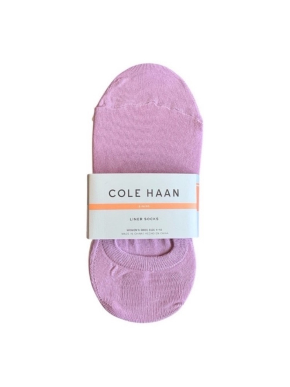 Cole Haan Lavender No-Show Liner Socks 5 pack